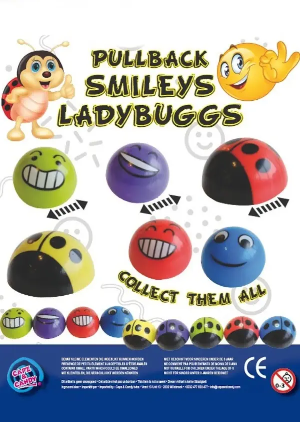 Pullback Smileys LadyBuggs